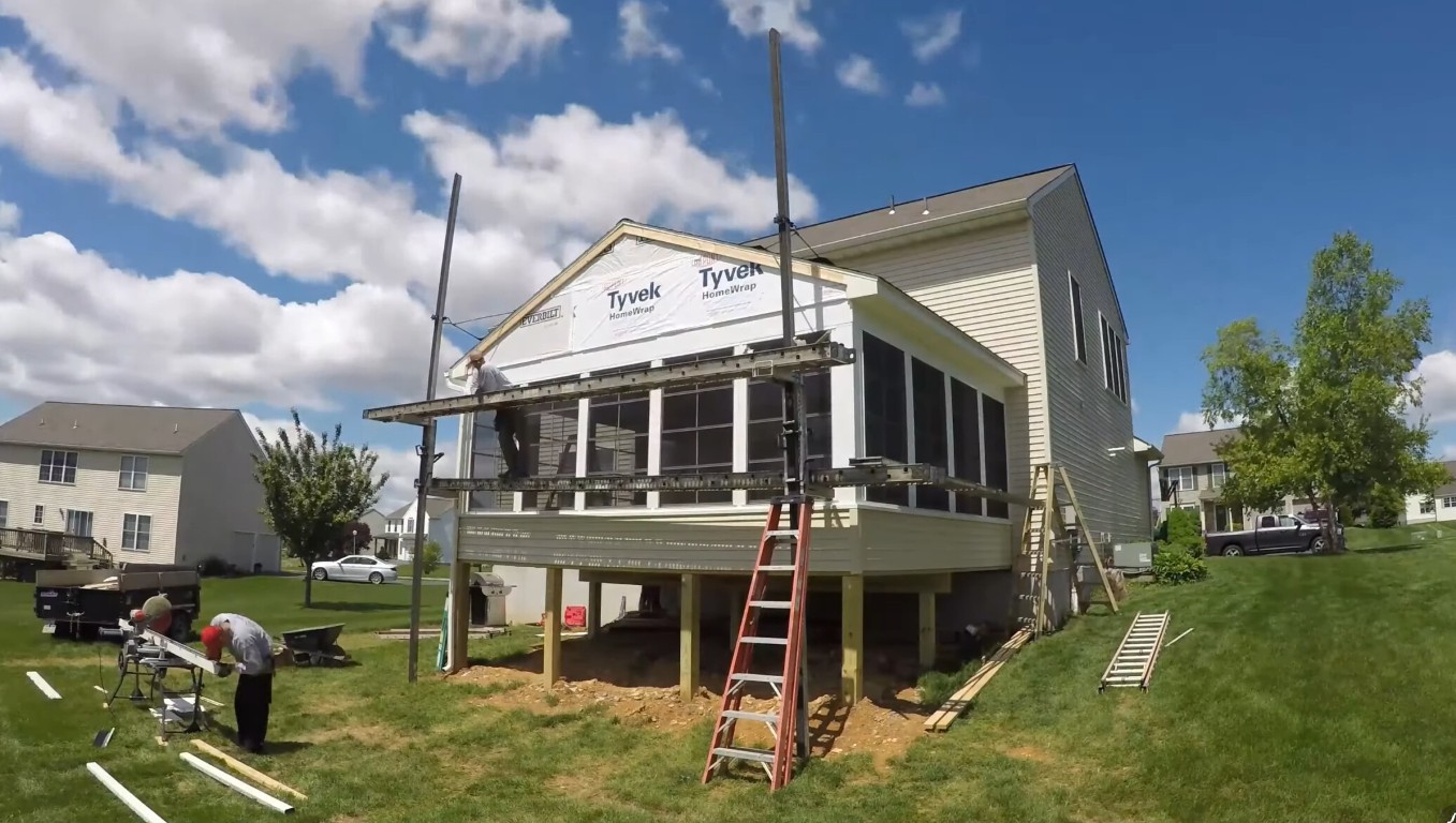 Professional sunroom installation showing quality construction and durable materials in Peoria, AZ